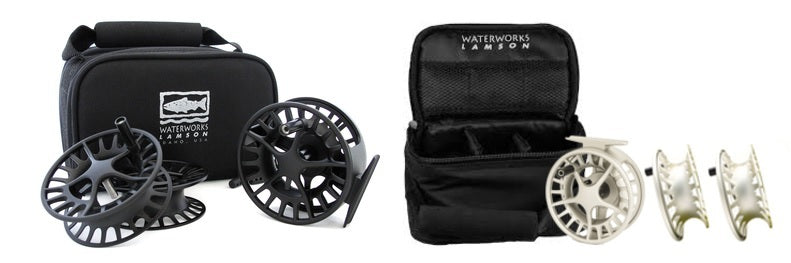 Lamson Liquid Fly Reel with 2 Spare Spools - Smoke Colour – Somers