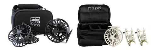 Lamson Liquid Fly Reel with 2 Spare Spools - Smoke Colour