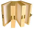 Wooden Triple Large Fly Box
