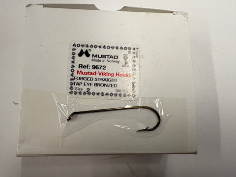 Mustad 9672 Long Shank Hooks - box 100