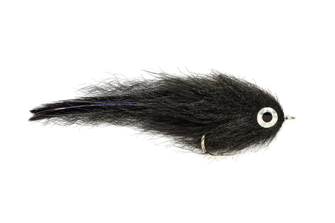 Fulling Mill Black Brushy 6/0 Pike Fly