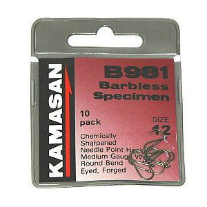 Kamasan B981 barbless specimen Hooks