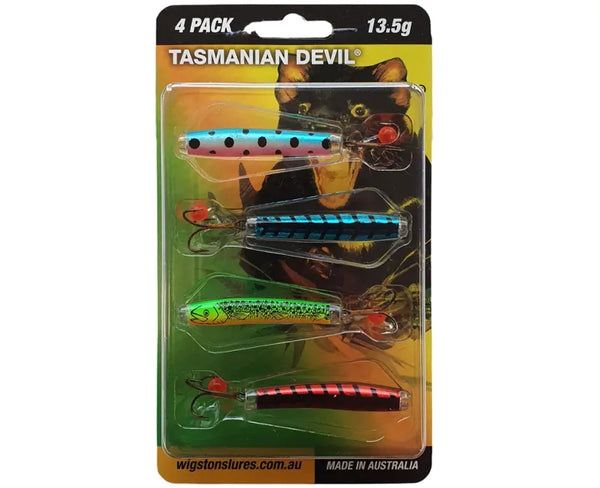 Tasmanian Devil Lures 4pack – Somers Fishing Tackle