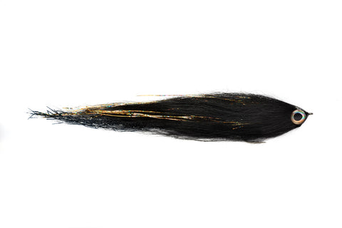 Black 'n Gold Streamer Pike Fly 4/0