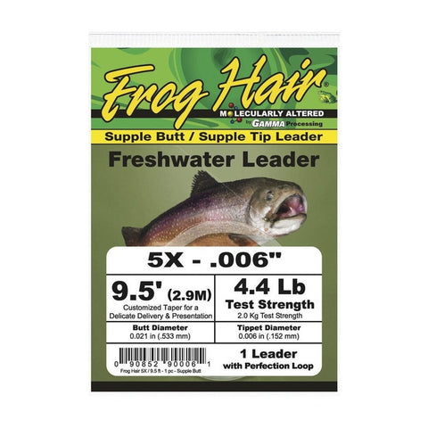 Froghair Tapered Leader 9'5ft