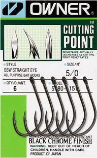 Owner SSW Straight Eye Hooks – Somers Fishing Tackle