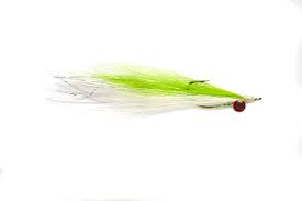 Fulling Mill Deep Water Clouser Chartreuse & White