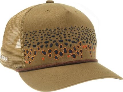 Rep Your Water Brown Trout Skin Hat Trucker Cap – Somers Fishing