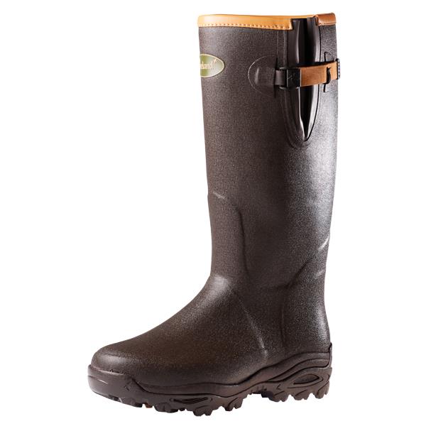 Seeland Noble Zip Rubber Boot - 18 Inch Shooting Boot With Side Zip, 5mm Neoprene Lining & Reinforced Heel/Toe For Hunting, Farming, Outdoor Work