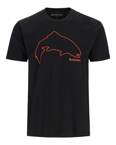 Simms Trout Online Black T-Shirt