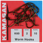 Kamasan K60 Worm hook Singles