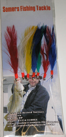 Mackerel Trace - Coloured Feathers